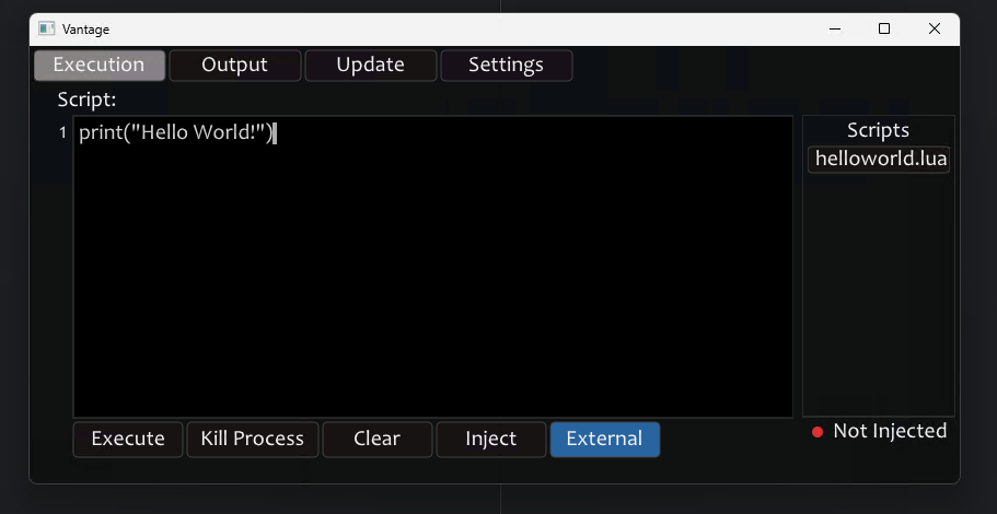 Vantage UI